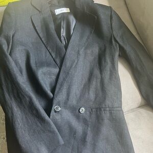 MANGO linen blazer